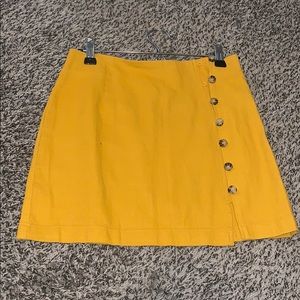 NWOT Forever21 gold button skirt size small